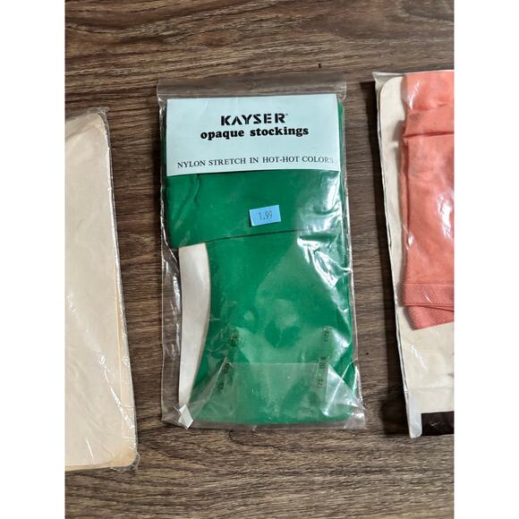 Vintage 1950s 60s 70s Nylon Pantyhose Stocking Lot of 3 Pairs Unopened - Picture 7 of 8
